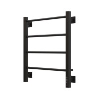 Полотенцесушитель электрический Grota Simple K RAL9005 EL 53х60, матовый черный
