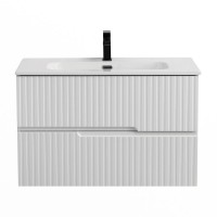 Мебель для ванной комнаты Cezares Duet 80 bianco opaco, раковина Cezares CZR-8095-80