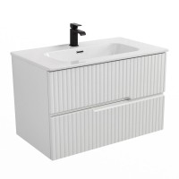 Мебель для ванной комнаты Cezares Duet 80 bianco opaco, раковина Cezares CZR-8095-80