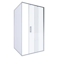 Душевой уголок Alex Baitler AB61C110 + SG61C90 110x90, профиль сатин , стекло прозрачное