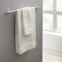 Набор Мыльница Hansgrohe Logis + Дозатор + Стакан + Полотенцедержатель 40512000 двойной + Полотенцедержатель 60 см + Ершик + Держатель с крышкой + Крючок