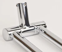 Набор Мыльница Hansgrohe Logis + Дозатор + Стакан + Полотенцедержатель 40512000 двойной + Полотенцедержатель 60 см + Ершик + Держатель с крышкой + Крючок