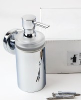 Набор Мыльница Hansgrohe Logis + Дозатор + Стакан + Полотенцедержатель 40512000 двойной + Полотенцедержатель 60 см + Ершик + Держатель с крышкой + Крючок