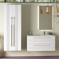 Тумба с раковиной Sanvit Соната 2-100 R 2 ящика, белая