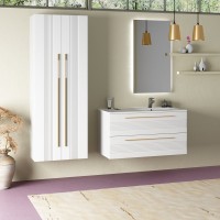 Тумба с раковиной Sanvit Соната 2-100 R 2 ящика, белая