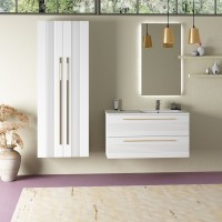 Тумба с раковиной Sanvit Соната 2-100 R 2 ящика, белая