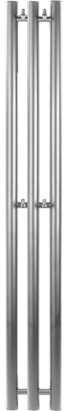 Полотенцесушитель электрический Secado Бергамо 3К 1500/140 150x15 см, подключение слева, графит, I-образный