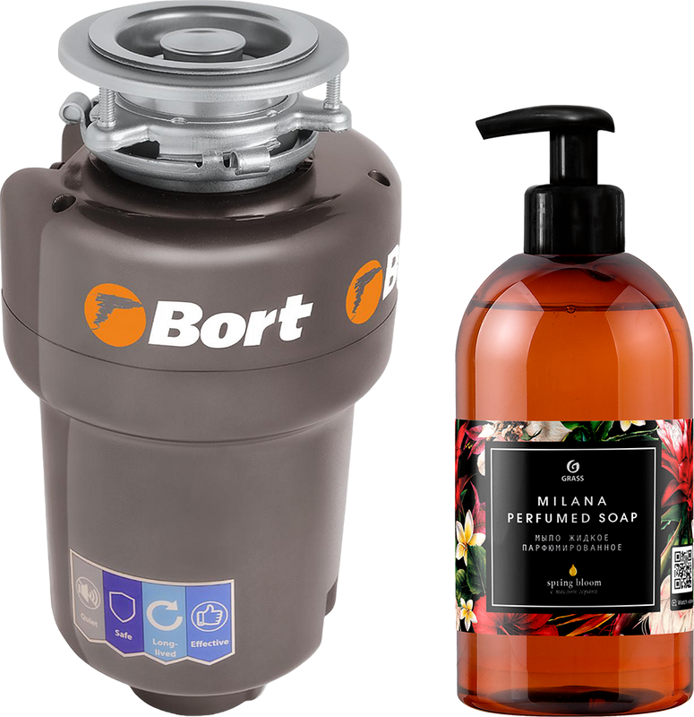 Измельчитель отходов Bort Titan Max Power + жидкое мыло