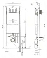 Комплект 3 в 1 унитаз с сиденьем+инсталляция+клавиша смыва Villeroy & Boch 568CDR01
