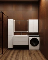 Мебель для ванной комнаты Style Line Бергамо Мини 90 Люкс Plus подвесная, антискрейтч белая