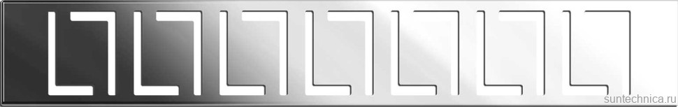 Душевой трап (лоток) Vincea Say Optima SAY.601.80.P.BLOK 80 см, хром