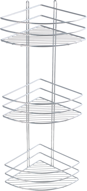 Полка Fixsen FX-710-3 угловая, хром