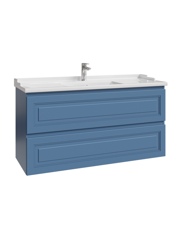 Тумба с раковиной Caprigo Wales Смальти 120 бриллиантово-синяя