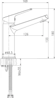 Смеситель для раковины Cersanit Flavis 63037 хром Смеситель для раковины Cersanit Flavis 63037 хром