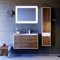 Мебель для ванной комнаты Aqwella 5 stars Malaga 90 R крафт темный