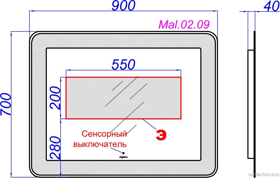 Мебель для ванной комнаты Aqwella 5 stars Malaga 90 R крафт темный