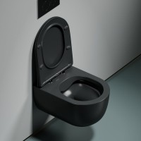Унитаз подвесной Ceramicanova Modena Rimless CN6063MDH темный антрацит матовый