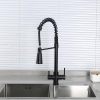 Смеситель для кухни Gappo G4398-66 с гибким изливом, черный