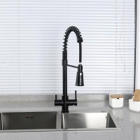 Смеситель для кухни Gappo G4398-66 с гибким изливом, черный
