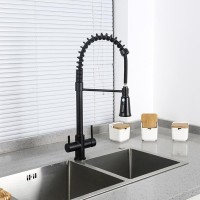 Смеситель для кухни Gappo G4398-66 с гибким изливом, черный