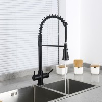 Смеситель для кухни Gappo G4398-66 с гибким изливом, черный