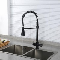 Смеситель для кухни Gappo G4398-66 с гибким изливом, черный