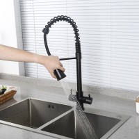 Смеситель для кухни Gappo G4398-66 с гибким изливом, черный