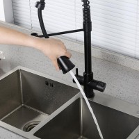 Смеситель для кухни Gappo G4398-66 с гибким изливом, черный