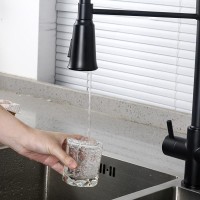 Смеситель для кухни Gappo G4398-66 с гибким изливом, черный
