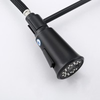 Смеситель для кухни Gappo G4398-66 с гибким изливом, черный