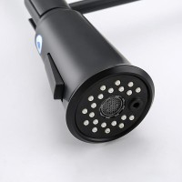Смеситель для кухни Gappo G4398-66 с гибким изливом, черный