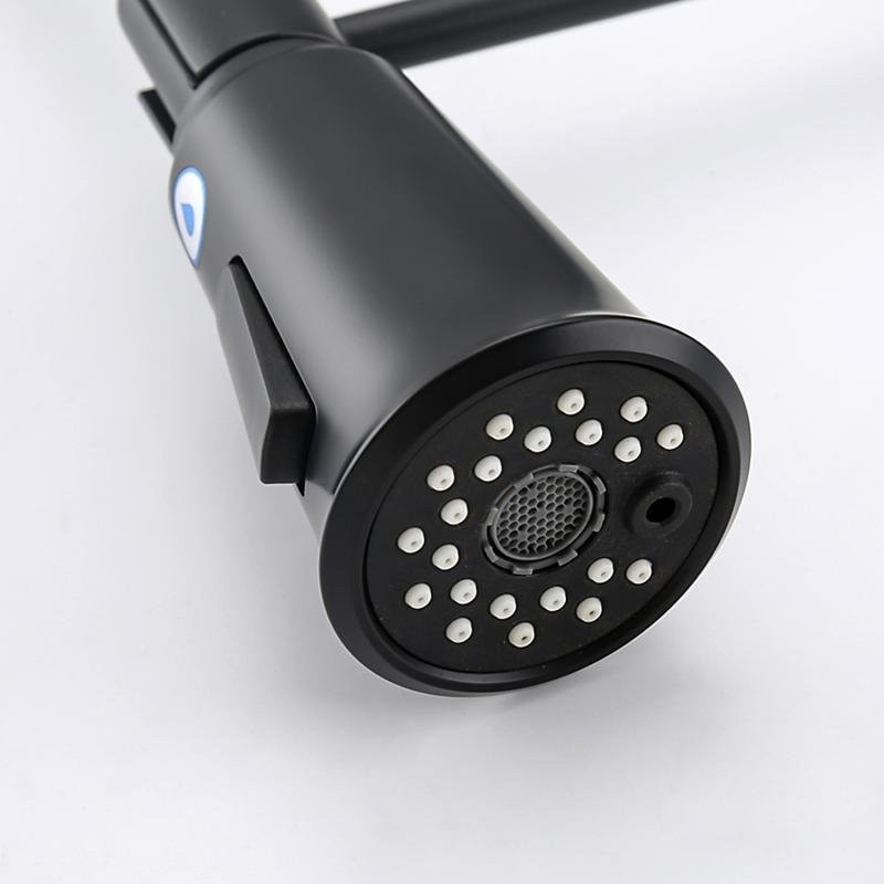 Смеситель для кухни Gappo G4398-66 с гибким изливом, черный