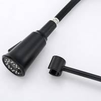 Смеситель для кухни Gappo G4398-66 с гибким изливом, черный