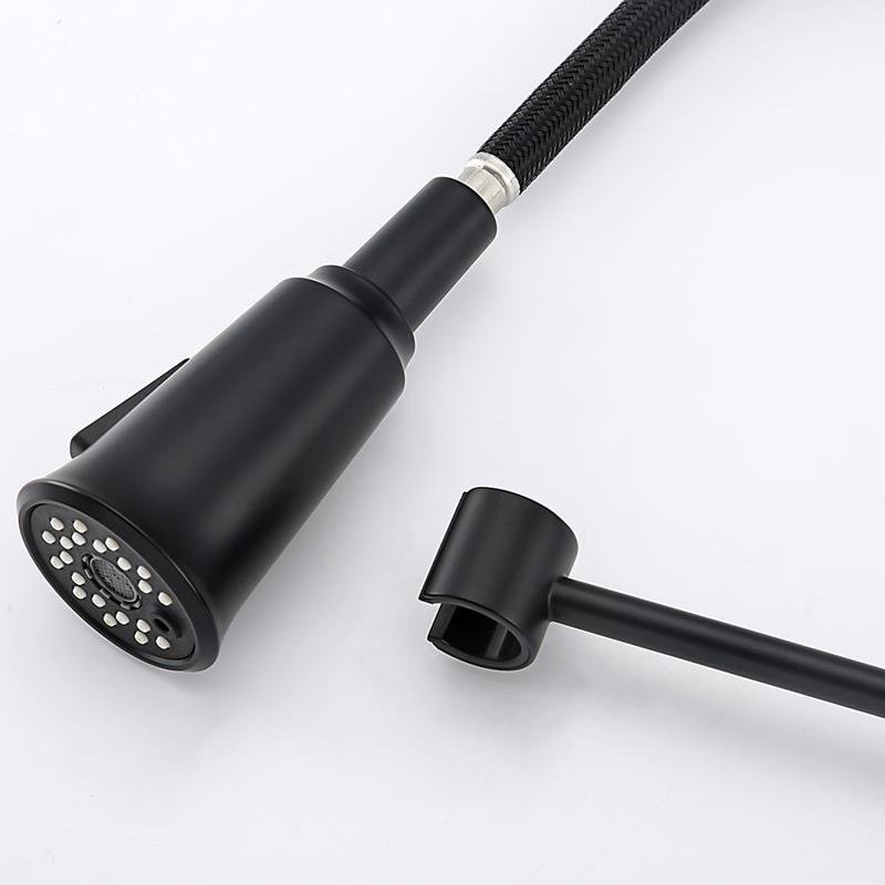 Смеситель для кухни Gappo G4398-66 с гибким изливом, черный