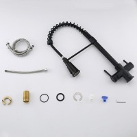 Смеситель для кухни Gappo G4398-66 с гибким изливом, черный