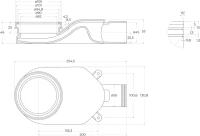 Душевой трап (лоток) BelBagno Luce BB-LD-LUCE-80-CR 75 см, хром