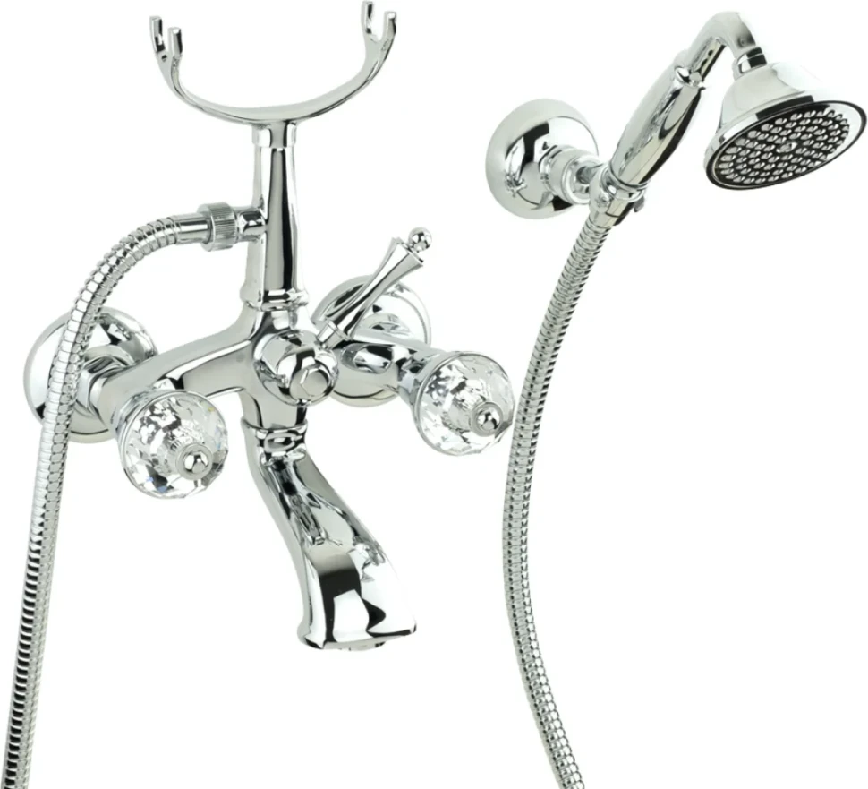 Смеситель для ванны с душем Migliore Korona Crystal l 27307 хром