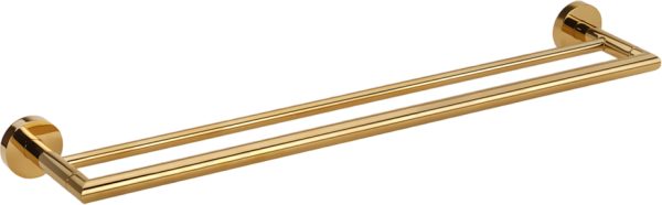 Полотенцедержатель Bemeta Brilo 161204052 двойной, gold polished
