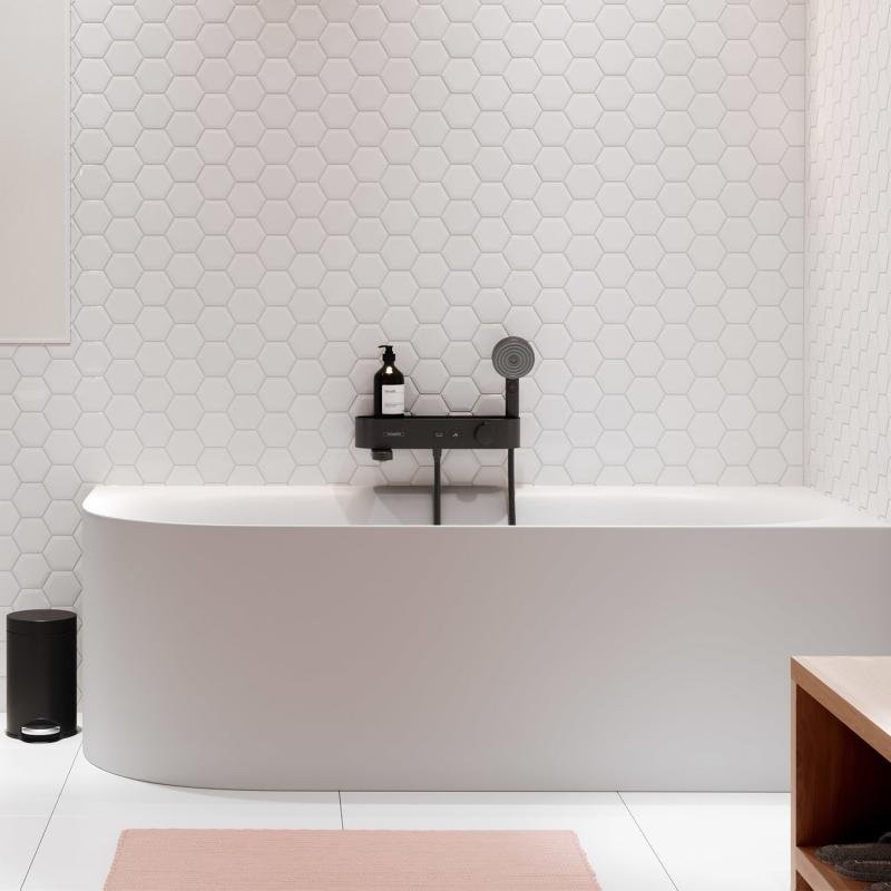 Термостатический смеситель Hansgrohe ShowerTablet Select ShowerTablet Select 24340670 для ванны с душем, матовый черный