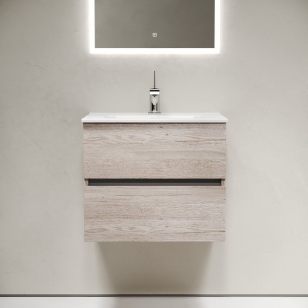 Тумба с раковиной Sancos Urban 60 см дуб галифакс натуральный