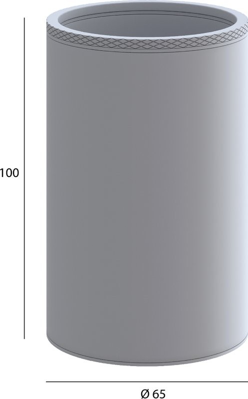Стакан Boheme Uno 10982-NB nikel brush