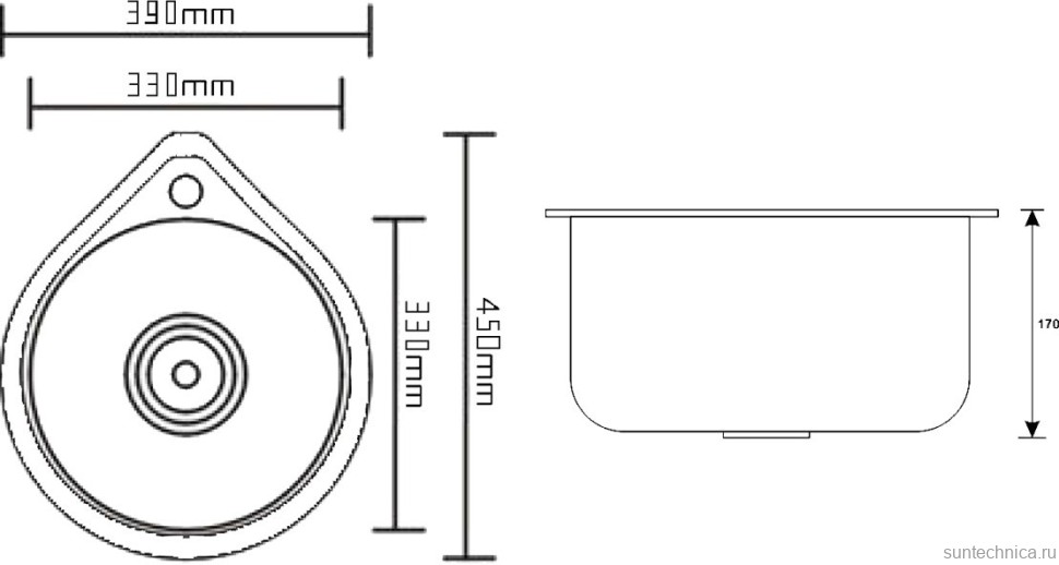 Мойка кухонная Seaman Eco Wien SWT-3945 copper polish