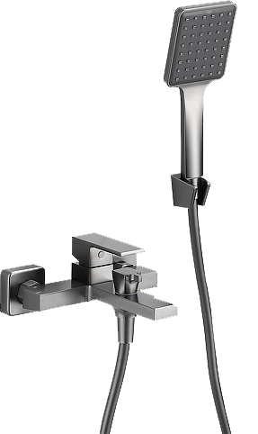 Смеситель для ванны с душем BELZ B60613-3 вороненая сталь