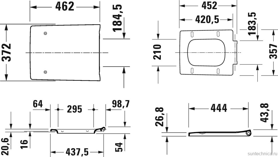 Комплект Унитаз подвесной Duravit Viu 2511090000 безободковый + Крышка 0021190000 с микролифтом + Звукоизоляция TECE Profil TECEprofil 9 200 010 + Инсталляция TECEprofil Uni 2.0 9300302 + Кнопка TECEsolid 9240431 хром + Крепления TECEprofil 9380014