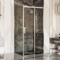 Душевой уголок Ambassador Benefit 19021102HX-90HX 130х90 см, профиль хром, стекло прозрачное