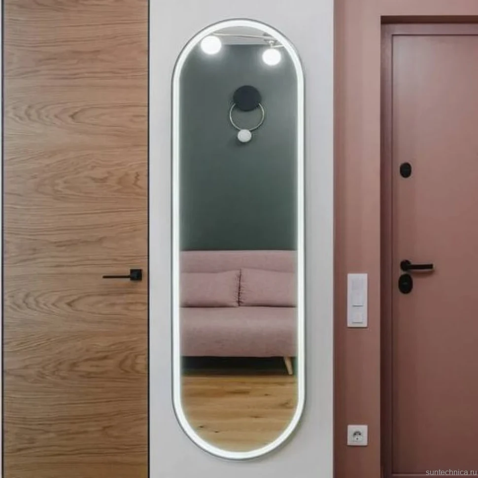Зеркало Art&Max Capri 45х150 с LED-подсветкой, 6000К