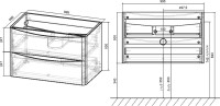 Мебель для ванной комнаты Vincea Paola 100 белая глянцевая