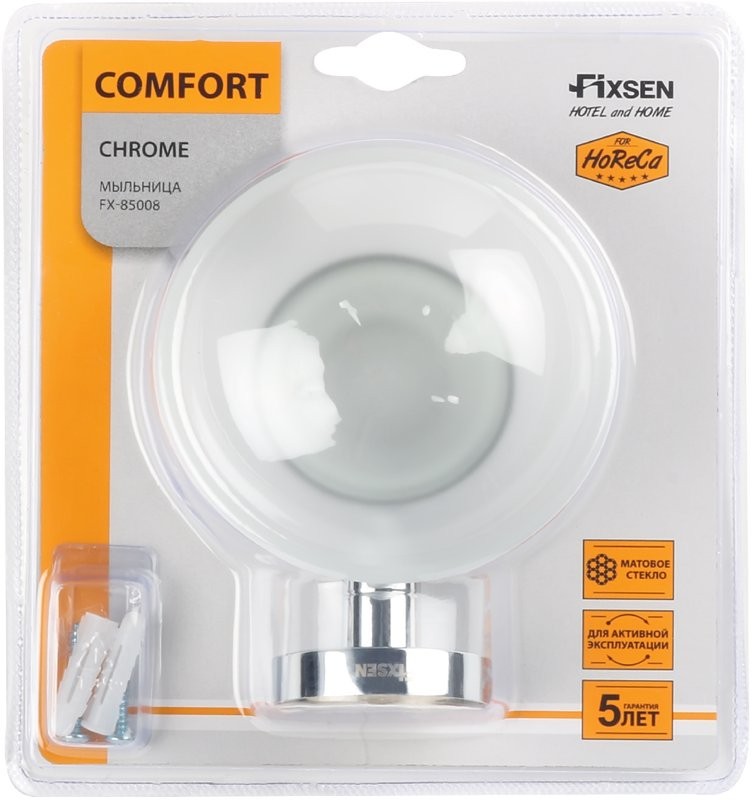 Мыльница Fixsen Comfort Chrome FX-85008 хром