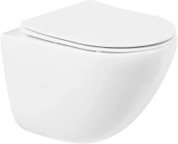 Комплект Унитаз подвесной BelBagno Amanda BB051CHR безободковый, крышка BB051SC, инсталляция BB002-80 с кнопкой BB005-PR-CHROME