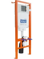 Комплект Унитаз подвесной BelBagno Amanda BB051CHR безободковый, крышка BB051SC, инсталляция BB002-80 с кнопкой BB005-PR-CHROME